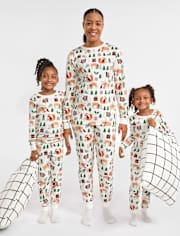 Adult Matching Family Animal Cotton Pajamas