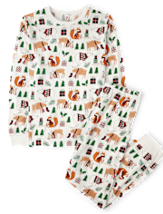 Adult Matching Family Animal Cotton Pajamas