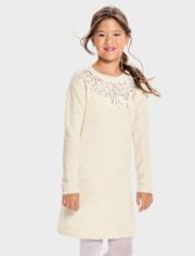Fille Paillettes Robe chandail