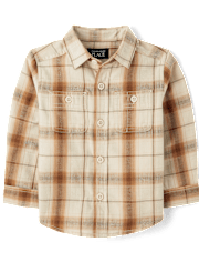 Baby And Toddler Boys Dad And Me Plaid Flannel Button Up Shirt