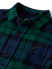 Baby And Toddler Boys Dad And Me Plaid Flannel Button Up Shirt