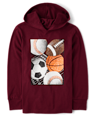 Boys Graphic Hooded Top