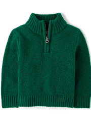 Baby And Toddler Boys Long Sleeve Half Zip Sweater SPRUCESHAD The Children s Place