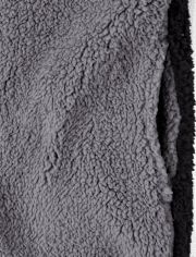 Veste Sherpa Zip Up à contraste de couleurs pour garçons