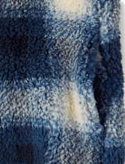 Veste zippée en sherpa imprimée pour garçons