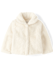 Toddler Girls Faux Fur Jacket