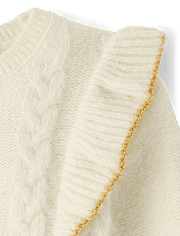 Baby And Toddler Girls Cable Knit Sweater Dress
