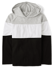 Boys Colorblock Hooded Top