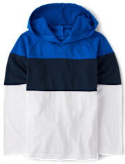 Boys Colorblock Hooded Top