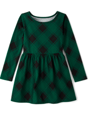 Girls Plaid Everyday Dress
