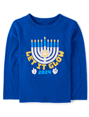 Unisex Baby And Niños pequeños Hannukah Camisetas estampadas