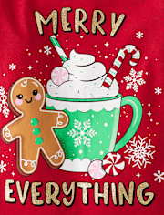 Baby And Toddler Girls Merry Everything Graphic Tee