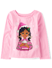 Baby And Niños pequeños Niña Navidad Niña Camisetas estampadas