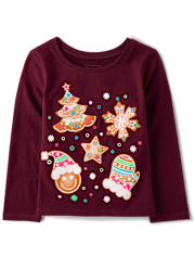 Bébé Et tout-petit, fille de Noël Témoins T-shirt imprimé