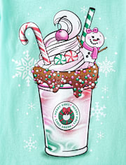 Camisetas estampadas Niña Christmas Milkshake