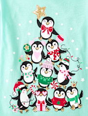 Girls Penguin Graphic Tee