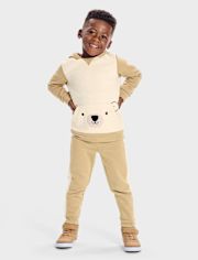 Baby And Toddler Boys Polar Bear Premium Fleece 2-Piece Outfit Set