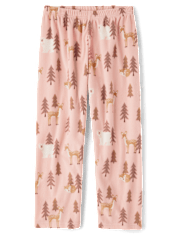 Girls Animal Microfleece Pajama Pants