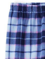 Girls Plaid Microfleece Pajama Pants