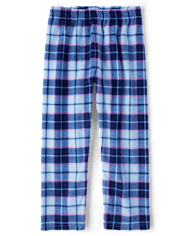 Girls Plaid Microfleece Pajama Pants