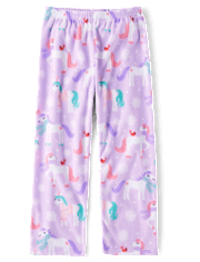 Girls Unicorn Microfleece Pajama Pants