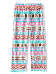 Girls S'more Fairisle Microfleece Pajama Pants