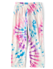 Girls Tie Dye Microfleece Pajama Pants