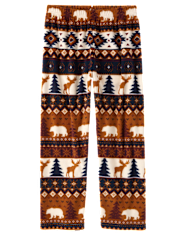 Boys Bear Fairisle Microfleece Pajama Pants