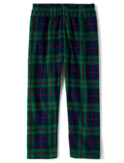 Boys Plaid Microfleece Pajama Pants