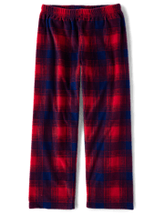 Kids Plaid Microfleece Pajama Pants