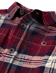Baby And Toddler Boys Plaid Flannel Button Up Shirt
