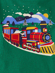 Baby And Toddler Boys Train Layered Top