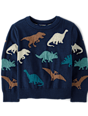 Baby And Toddler Boys Dino Sweater