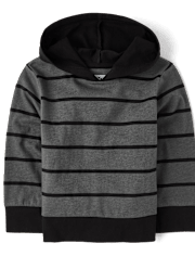 Baby And Toddler Boys Striped Hooded Top