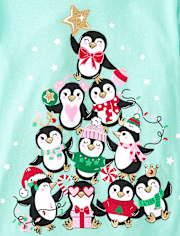 Girls Penguin Graphic Tee