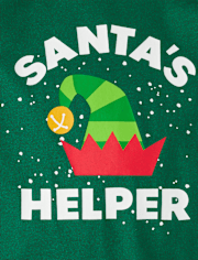 Baby Boys Santa's Helper Graphic Bodysuit