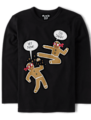 Boys Gingerbread Ninja Graphic Tee