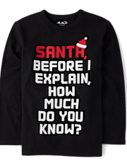 Camisetas estampadas Boys Santa Explique