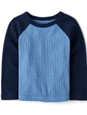 Toddler Boys Thermal Raglan Top