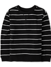 Boys Plush Rib Lightweight Sweater Top