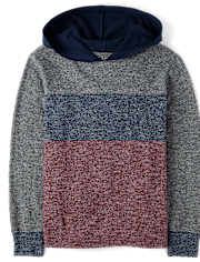 Boys Colorblock Hooded Top