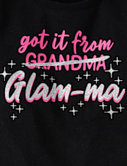Baby And Niños pequeños Niña Glam-Ma Camisetas estampadas