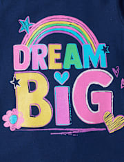 Baby And Toddler Girls Dream Big Graphic Tee