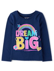 Baby And Toddler Girls Dream Big Graphic Tee