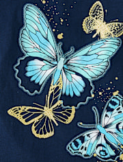 Girls Butterfly Graphic Tee