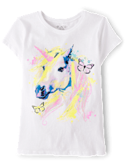 Girls Unicorn Graphic Tee