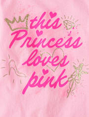 Girls Princess Graphic Tee