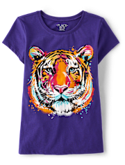 Girls Tiger Graphic Tee