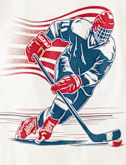 Boys Hockey Player Graphic Tee