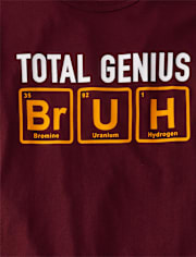 Boys Total Genius Bruh Graphic Tee